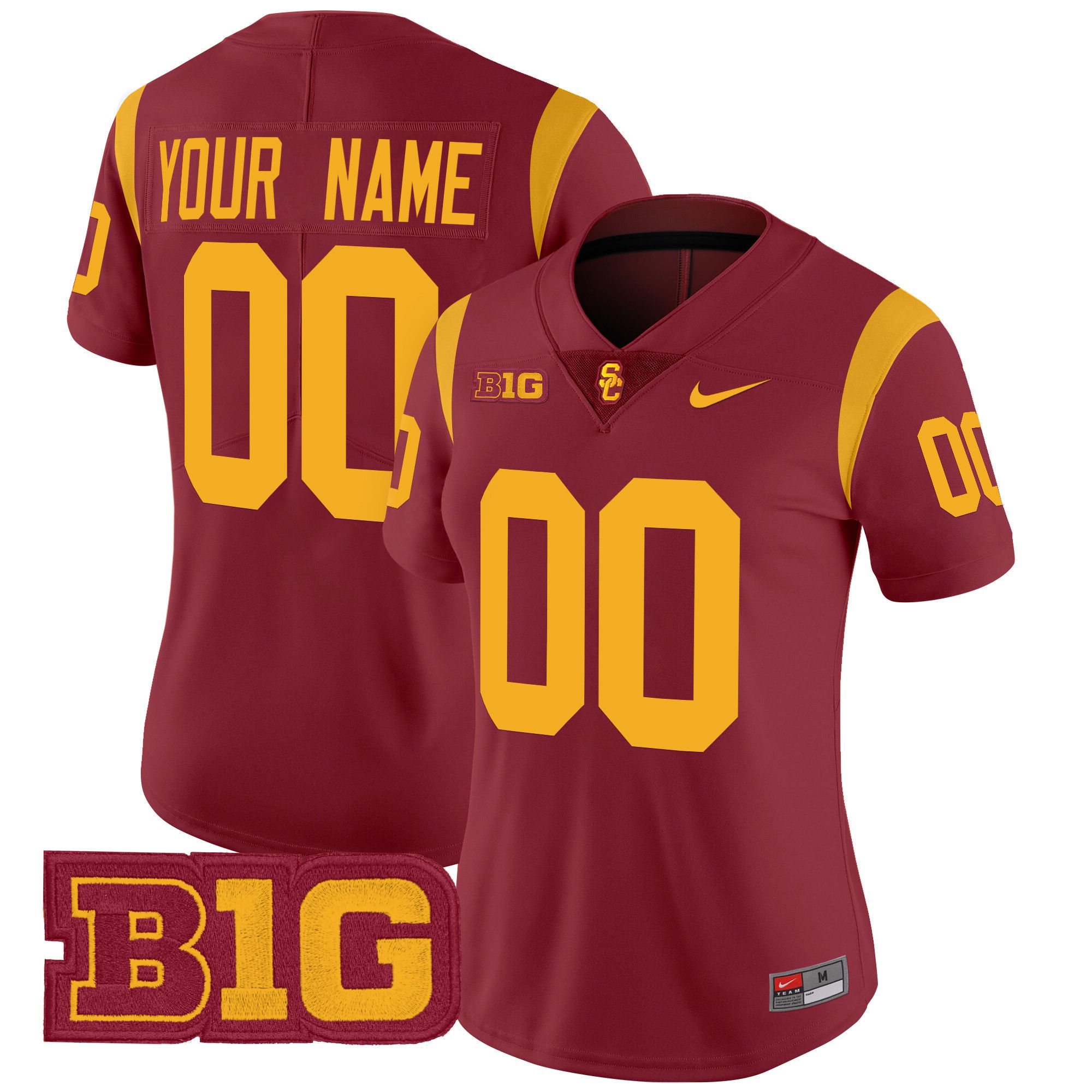 Women USC Trojans Red Nike 2024 Vapor Limited Custom NCAA Jersey style 1